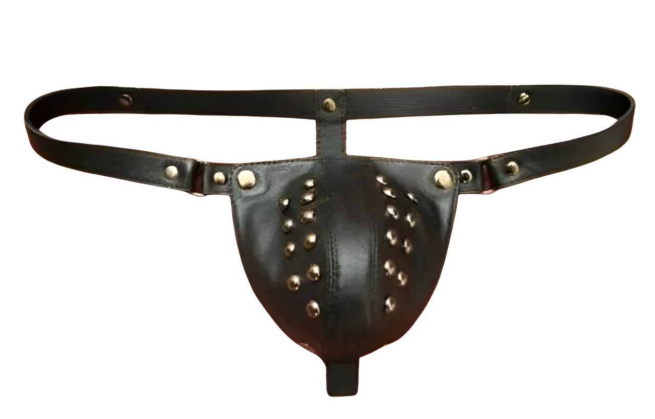 men leather thong